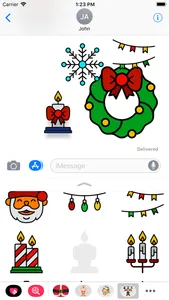 100 Christmas stickers screenshot 1