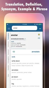 Spanish Plus Dict & Translator screenshot 0