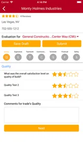 CMiC Subcontractor Rating screenshot 4