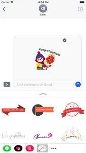 Congratulations Stickers 2018 screenshot 4