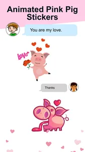 Animated Pink Pig Stickers screenshot 3