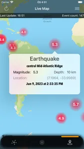 DataX Earthquake screenshot 2