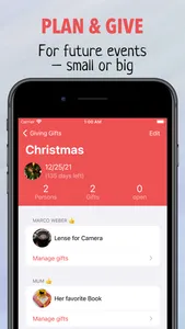 Giving Gifts - Idea Planner screenshot 1