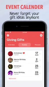 Giving Gifts - Idea Planner screenshot 3