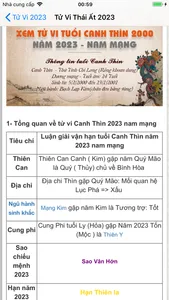 Tử Vi 2023 - Đông Tây screenshot 1