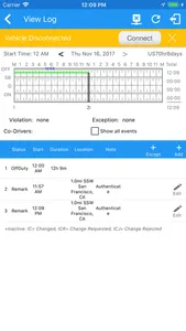 FleetWaze eLog screenshot 2