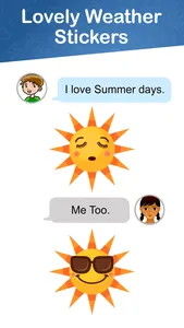 Lovely Weather Stickers screenshot 1