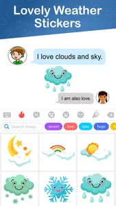 Lovely Weather Stickers screenshot 2