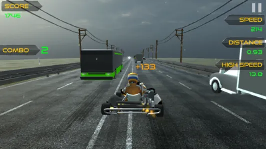 Traffic Go Kart Racer 3D screenshot 2