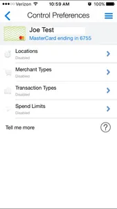 Nutmeg State FCU Card Manager screenshot 3