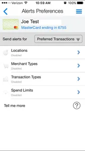 Nutmeg State FCU Card Manager screenshot 4