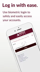 Abacus iMobile Banking screenshot 1