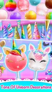 Sweet Unicorn Cake Pop Dessert screenshot 3