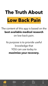 The Truth About Low Back Pain screenshot 0