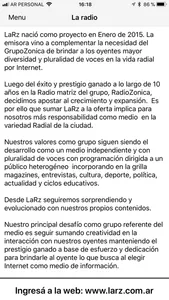 La RZ radio screenshot 2