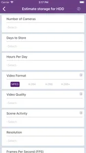 WD Purple Storage Calculator screenshot 2