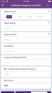 WD Purple Storage Calculator screenshot 3