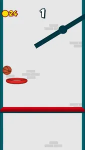 Dunk The Hoops - Bouncy Ball screenshot 1