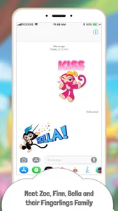 Fingerlings Emoji Stickers screenshot 0