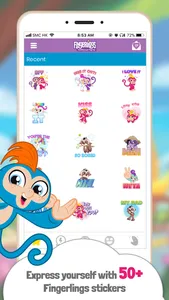 Fingerlings Emoji Stickers screenshot 1