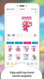 Fingerlings Emoji Stickers screenshot 2