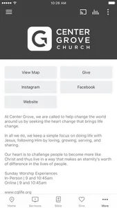 Center Grove Church screenshot 2