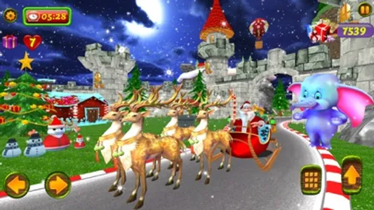 Santa Christmas Infinite Track screenshot 0