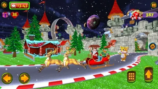 Santa Christmas Infinite Track screenshot 2