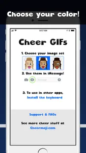 Cheer GIFs Cheerleading Emojis screenshot 1