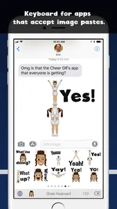 Cheer GIFs Cheerleading Emojis screenshot 3