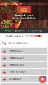 Kronans pizzeria i Köping screenshot 0