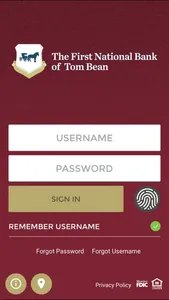 First Natl. Bank – Tom Bean screenshot 0