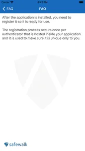 Safewalk Fast Auth screenshot 5