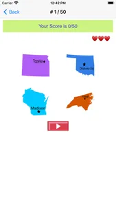 US States, Maps, Capitals Quiz screenshot 3