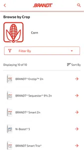 BRANDT Ag Product Finder screenshot 2