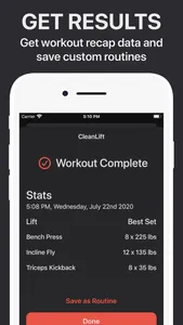 CleanLift - Weight Training screenshot 1