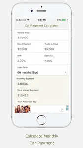 Car Payment Calculator Monthly screenshot 0