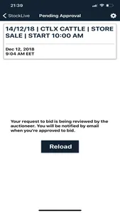 StockLive Mobile Bidding screenshot 2