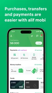 alif mobi: payment & transfers screenshot 0