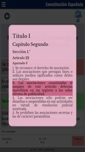 Tests constitución Española screenshot 5