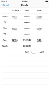 My Results - Triathlon screenshot 4