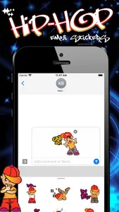 Hip-hop Emoji Stickers screenshot 1