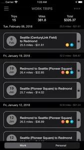 Mile Expenser by Broadside screenshot 1