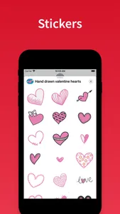 Heart & Love emoji stickers screenshot 0