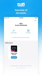 Mobile Event App screenshot 0