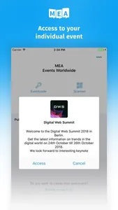 Mobile Event App screenshot 1