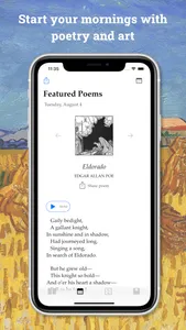 Poesie: The Daily Poetry App screenshot 0