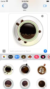 Latte Coffee Stickers screenshot 1