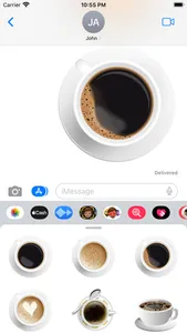 Latte Coffee Stickers screenshot 2