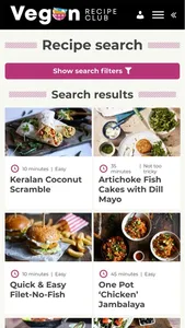 Vegan Recipe Club screenshot 1